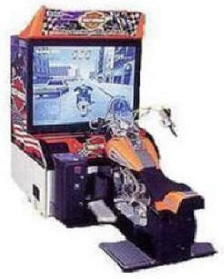 Harley Davidson LA / L.A. Riders Deluxe Model Video Arcade Game