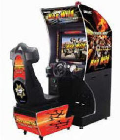 Hog Wild Sit-Down Driving Video Arcade Game