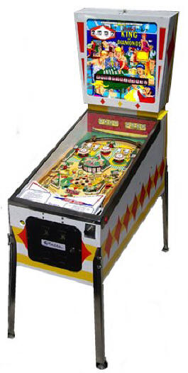 King Of Diamonds Pinball Machine From Retro Pinball LLC