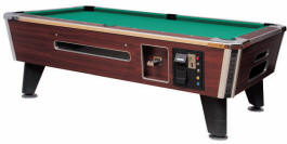 Medalist Spectrum Sterling Pool Table | Commercial Coin-Op / DBA Bar Style Billiards Pool Table By Medalist Marketing | Coin Operated and DBA / Dollar Bill Acceptor Model