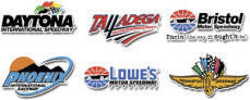 NASCAR Team Racing Racing Tracks - Daytona, Talladega, Bristol, Phoenix, Lowe's Inidianapolis, Texas Motor Speedway, Michigan Speedway and Crag Canyon