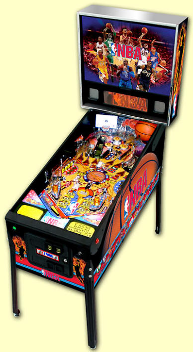NBA Pinball Machine From Stern Pinball - Cabinet Picture