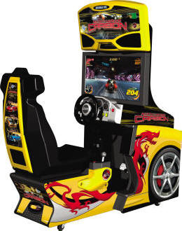 Discontinued : Global VR Need For Speed Carbon Video Racing Information Page From BMI Gaming : Global Supplier Of Arcade Games, Arcade Machines Amusements