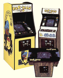 Pac-Man Video Arcade Game Original Cabinets - Upright, Caberet and Cocktail Table 1981 - Midway - Namco