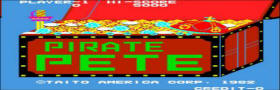 Pirate Pete Video Game - Taito 1982