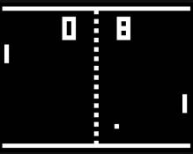 PONG Video Arcade Game Screenshot - 1972 Atari