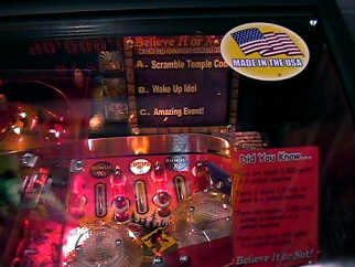 Ripley's Believe It or Not Pinball Machine - Top Right Playfield Picture From BMI Gaming - 1-866-527-1362 