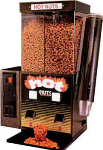 Hot Nuts Snack Vending Machine  From BMI Gaming