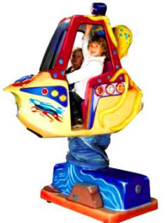 Yellow Submarine Kiddie Ride - 28668  |  From Falgas Amusement Rides