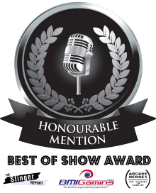 Honorable Mention Award- BOSA / Best Of Show Arcade Machine Awards Logo - 2017