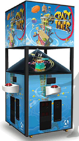 CRAZY TOWER ARCADE BY ADRENALINE AMUSEMENTS - 2017 BOSA GOLD MEDAL WINNER - VIDEMPTION ARCADE GAMES - BEST OF SHOW ARCADE MACHINE AWARDS