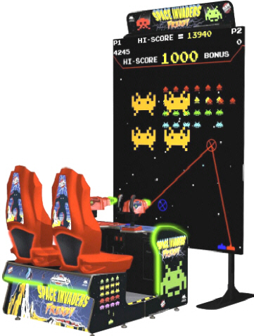 SPACE INVADERS FRENZY ARCADE BY RAW THRILLS 2017 BOSA SILVER MEDAL WINNER - VIDEMPTION ARCADE GAMES - BEST OF SHOW ARCADE MACHINE AWARDS